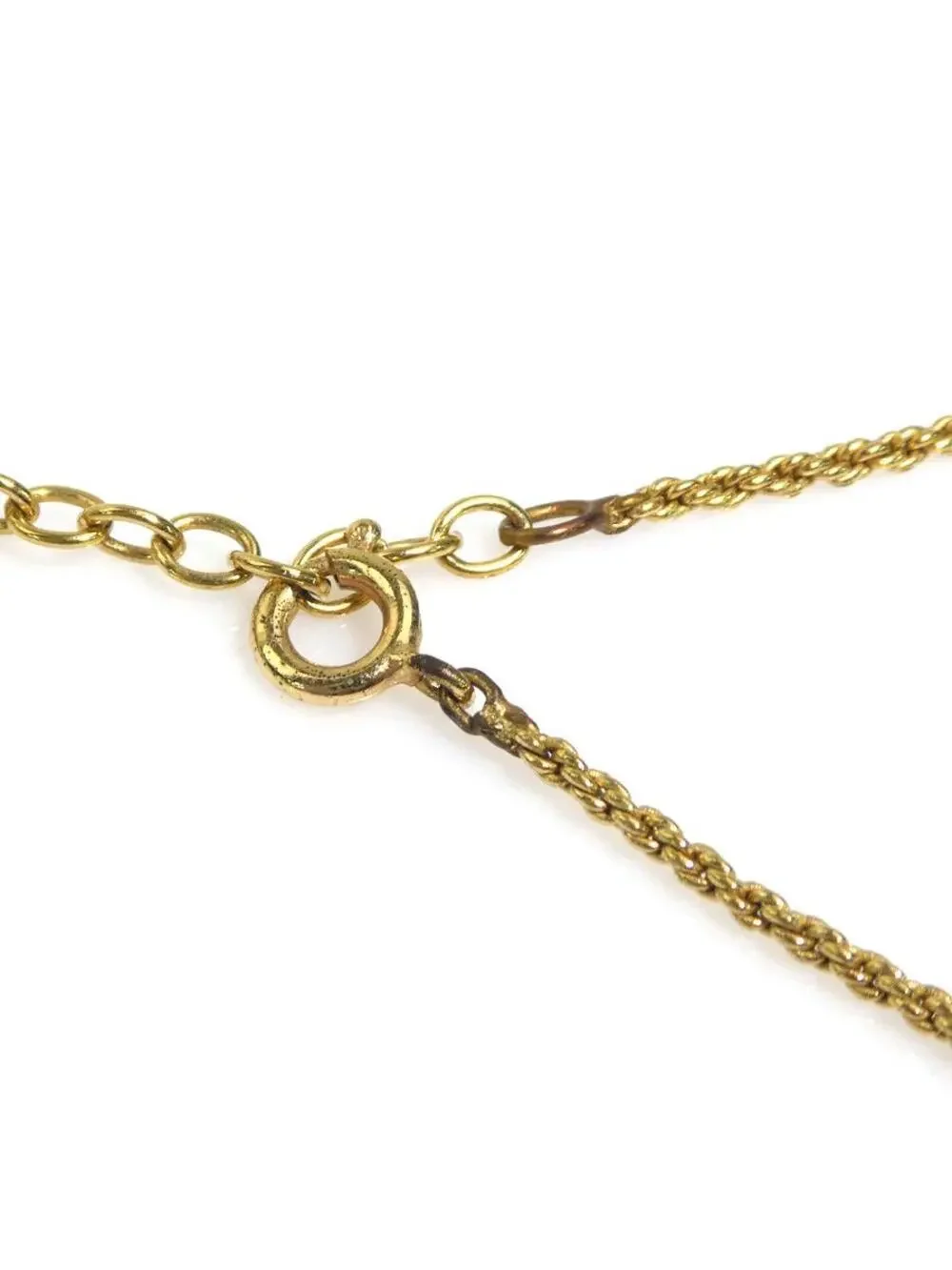 Auth Christian Dior Necklace Gold Metal #302997C11B